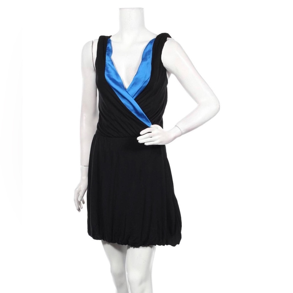KILLAH by Miss Sixty black shirt dress with satin,XS,S!NWT